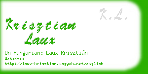 krisztian laux business card